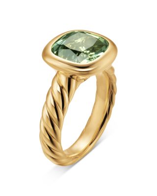 DY Mercer Stone Ring in 18K Yellow Gold with Gemstone, 10mm