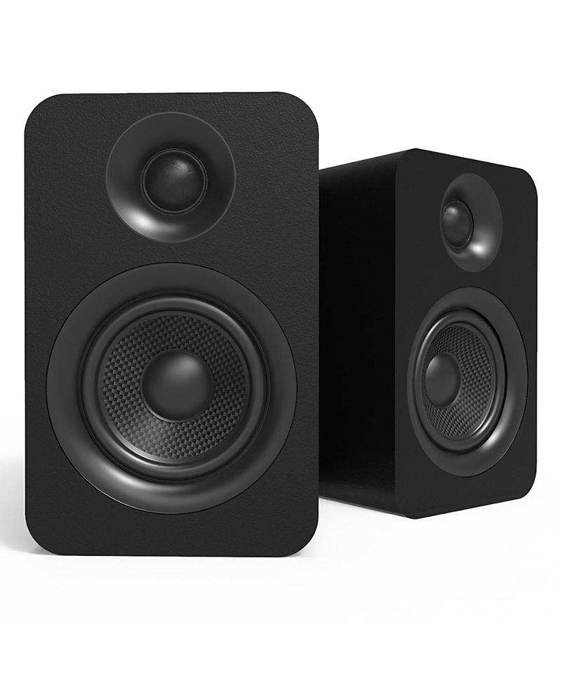 Kanto Yup4 Passive Bookshelf Speakers With 1 Silk Dome Tweeter & 4 Kevlar Woofer - Pair In Black