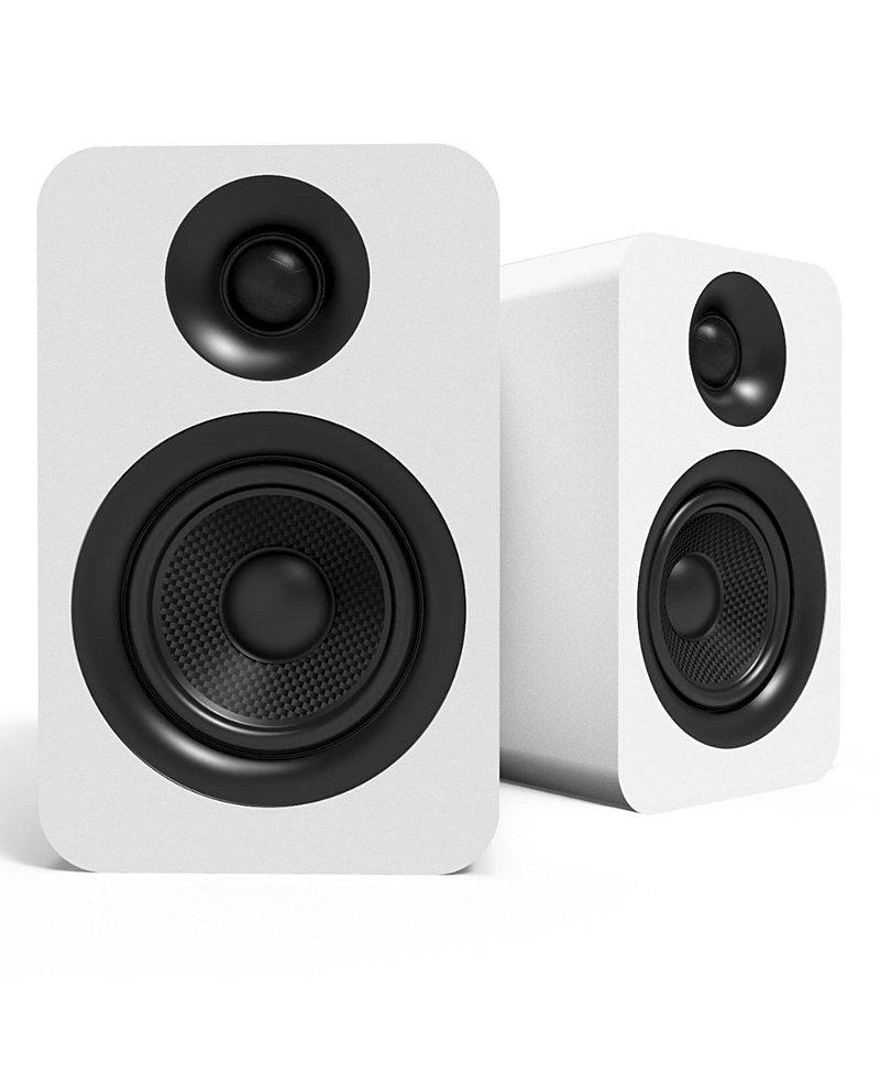 Kanto Yup4 Passive Bookshelf Speakers With 1 Silk Dome Tweeter & 4 Kevlar Woofer - Pair In White