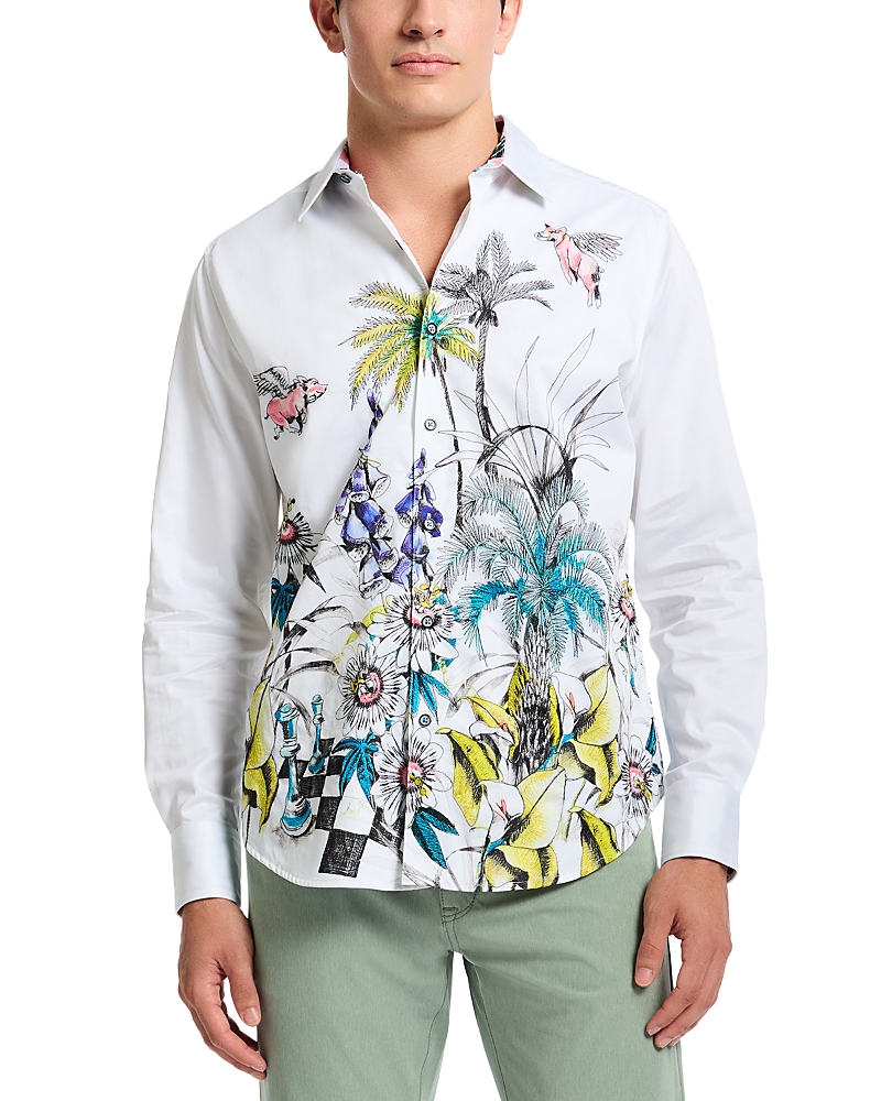 Shop Robert Graham When Pigs Fly Shirt In White