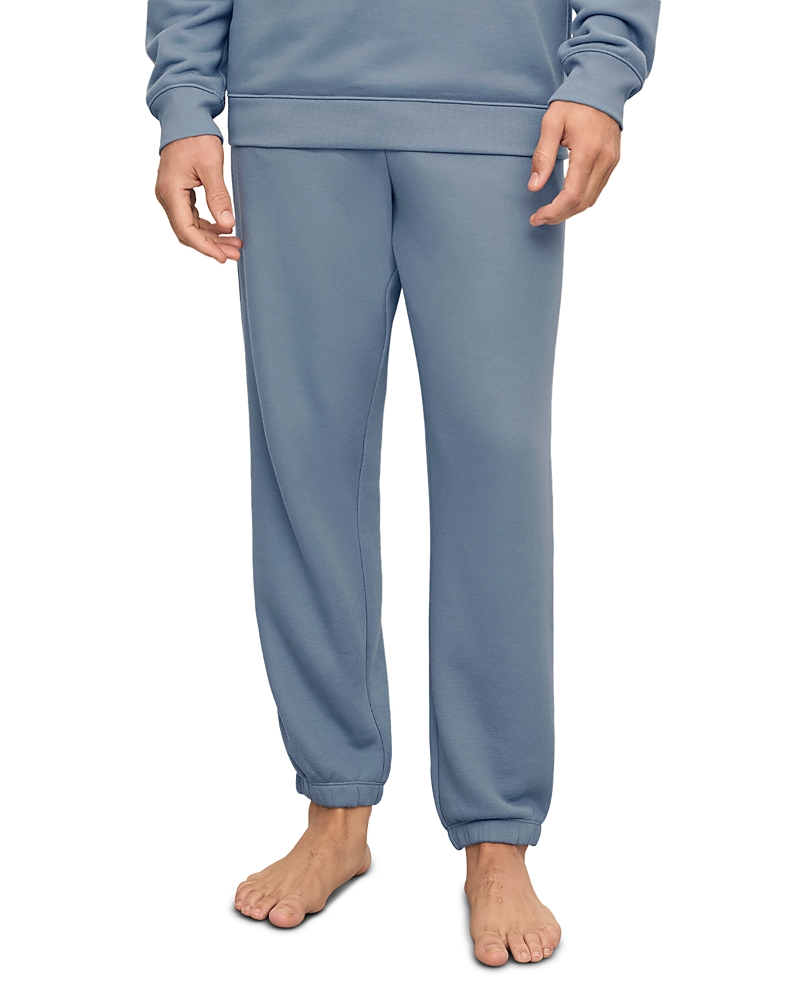Eberjey French Terry Jogger Pajama Pants In Faded Denim