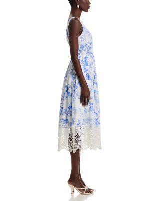 Lace Hem Midi Dress - Exclusive