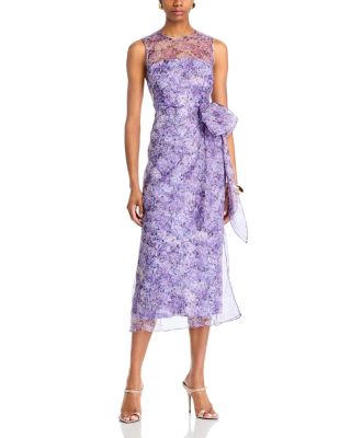 Silk Painted Hydrangea Miley Dress