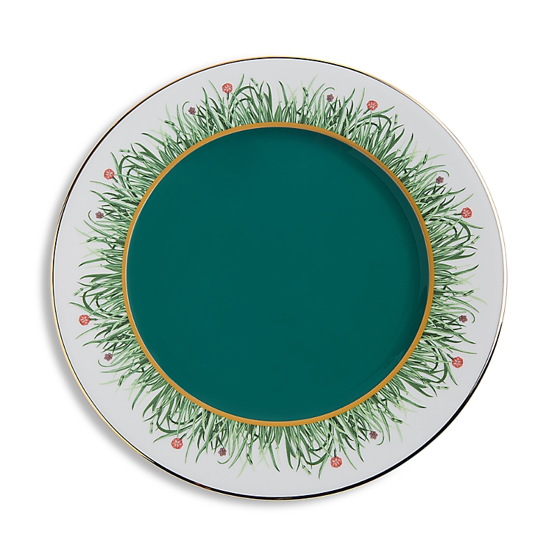 La Doublej Libellula Charger Plate In Green