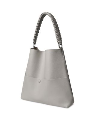 Slim M Tote Oat Grained Leather