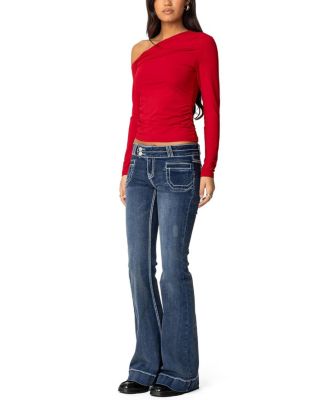 Ronnie Asymmetric Long Sleeve Top