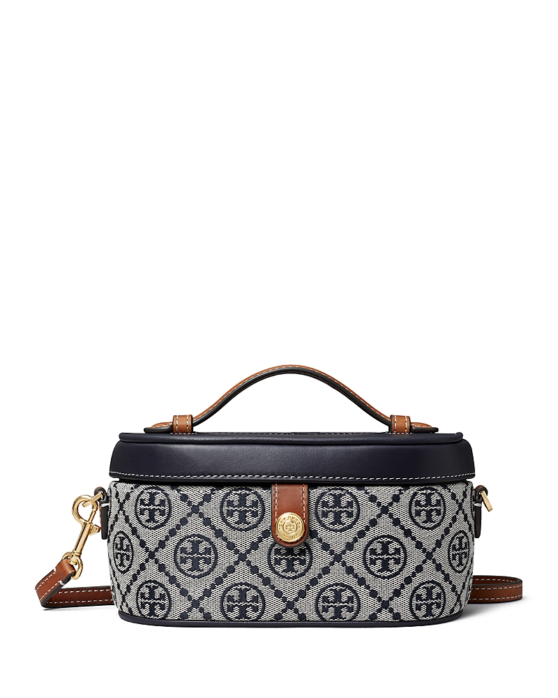 Shop Tory Burch T Monogram Vanity Case In Tory Navy