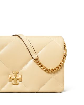 Kira Diamond Quilt Leather Chain Wallet