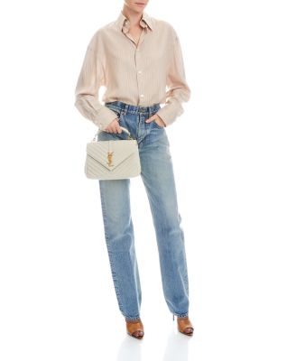  College Mini Handbag in Quilted Suede