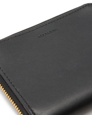 Lena Hex Leather Zip Wallet