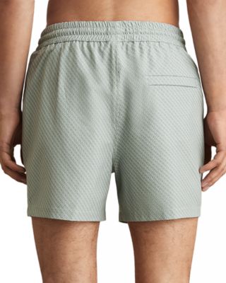 Tito Drawstring Geometric Printed Swim Trunks