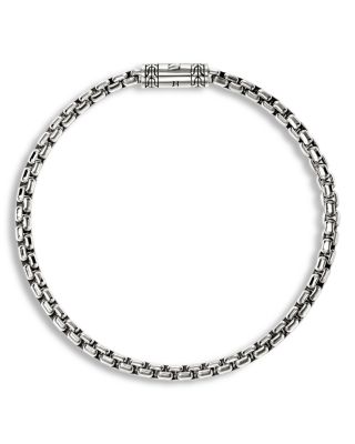 Box Chain Bracelet in Sterling Silver