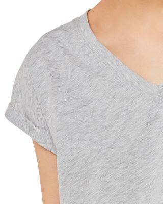 Willa V Neck Cap Sleeve Tee