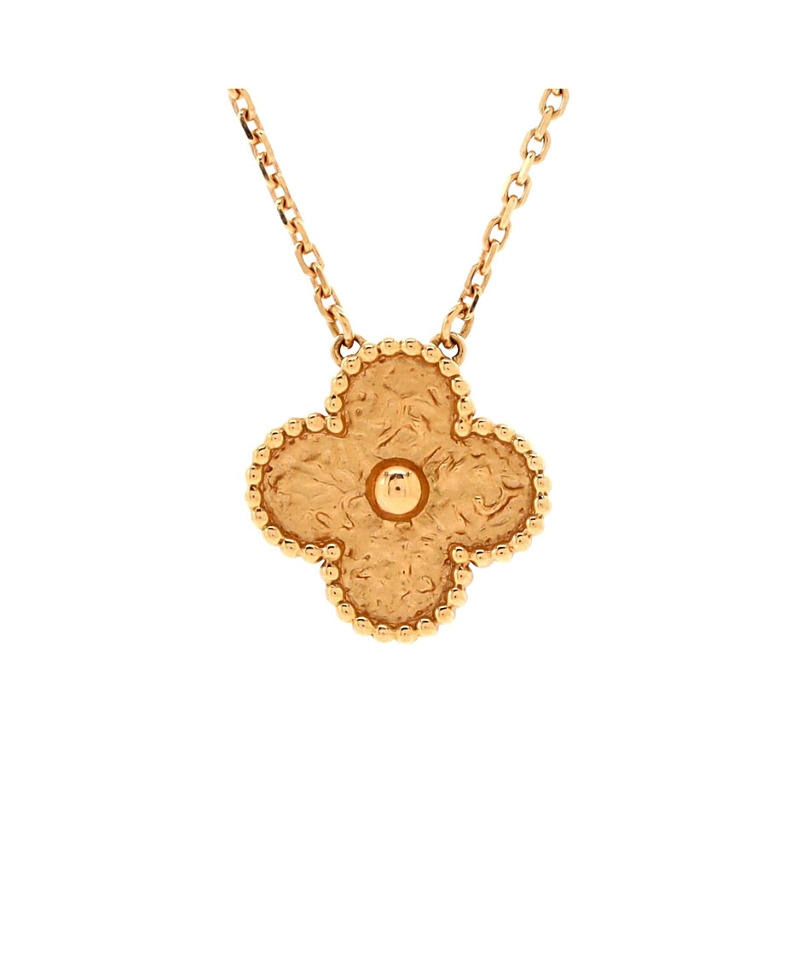 Pre-owned Pre-owned Van Cleef & Arpels Van Cleef & Arpels Vintage Alhambra Pendant Necklace 18k Gold