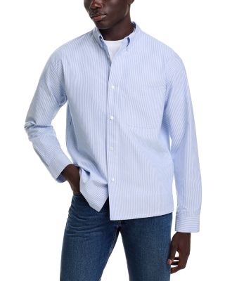 FRAME - Printed Long Sleeve Button Down Oxford Shirt