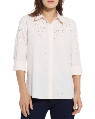 Lyssé - Zelie Eyelet Embroidered Shirt