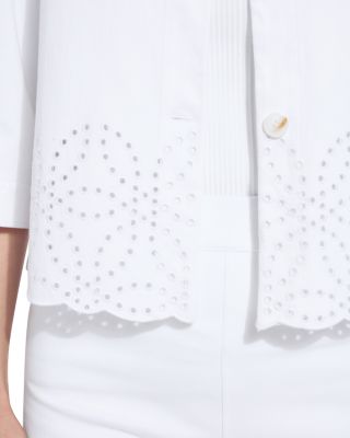 Gem Eyelet Crop Jacket