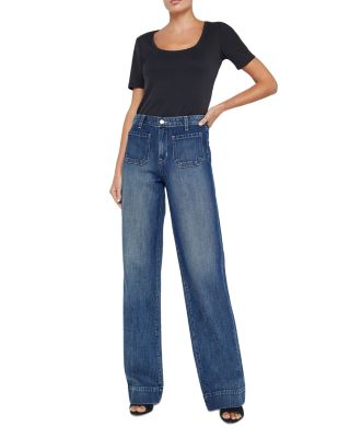 Nolan High Rise Wide Leg Jeans in Dayton
