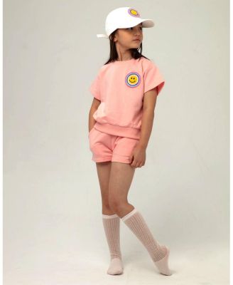  Girls' Multi Smile Sweatshirts Set - Little Kid, Big Kid