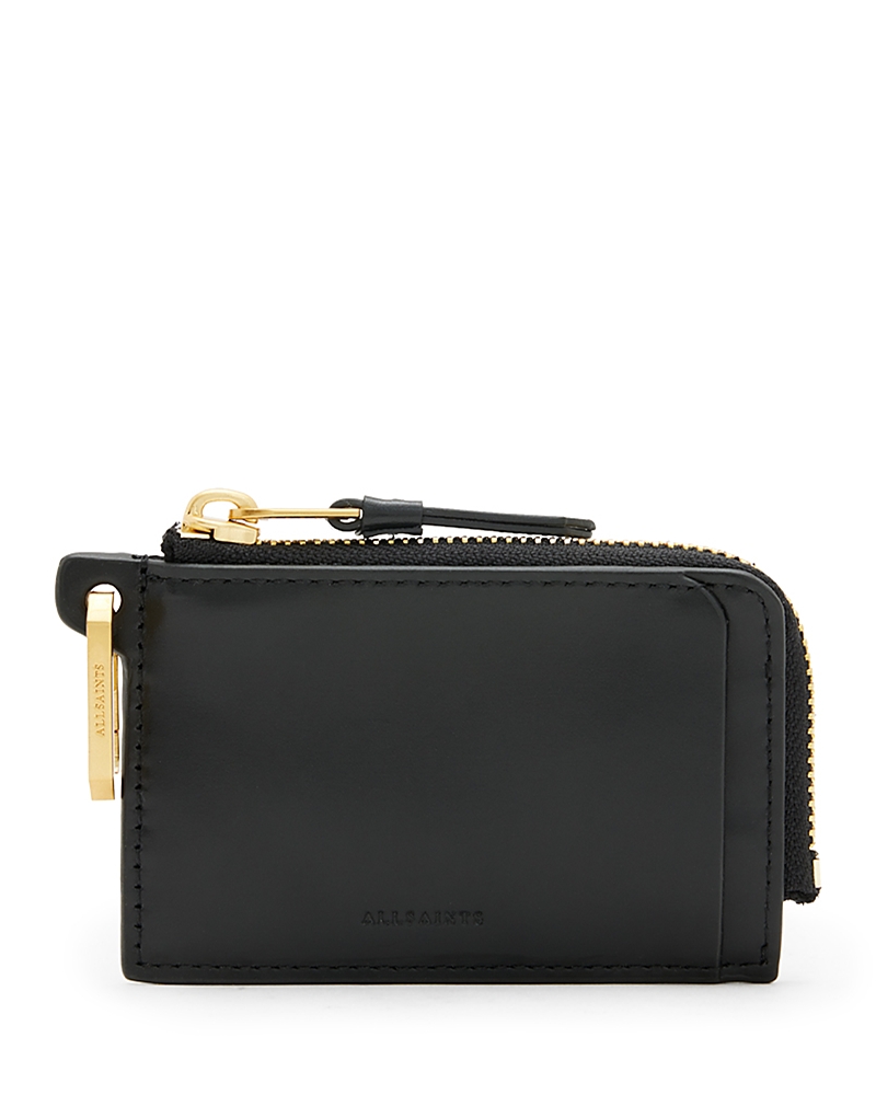 Allsaints Remy Leather Wallet In Black