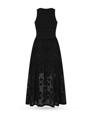 Embroidered Eyelet Dress