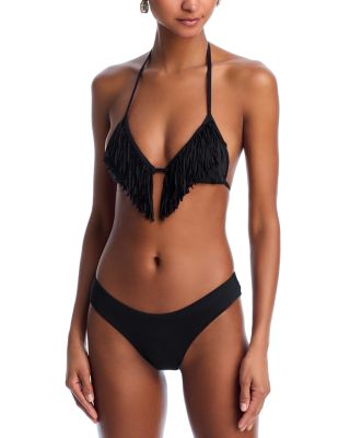 LSPACE - Sienna Fringe Triangle Bikini Top & Rocky Bikini Bottom