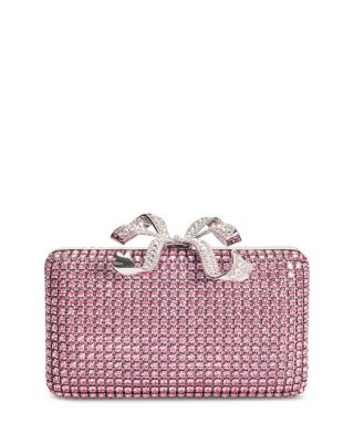 Self-Portrait - Pink Crystal Box Clutch