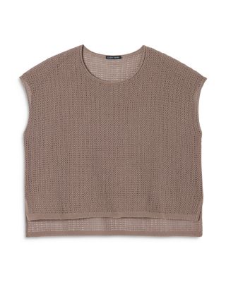 Cotton Jewel Neck Sweater