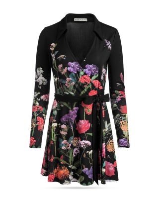 Alice+Olivia■Millicent Mini Dress■ドレス alice + olivia Women's Millicent Flare Mini Dress, Secret