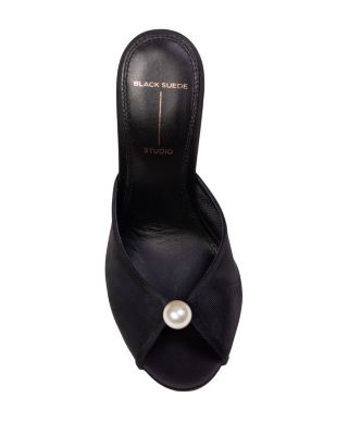 Women's Sadie Faux Pearl Embellished Mule Sandals