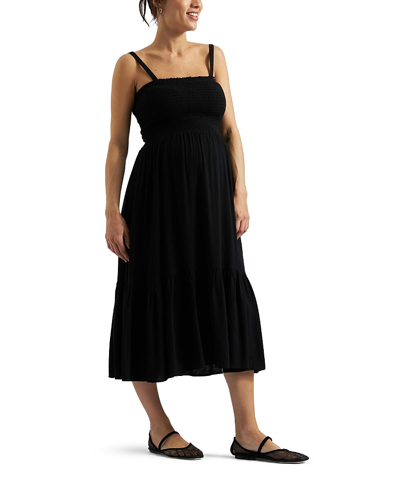 RIPE MATERNITY BLAIR SHIRRED DRESS