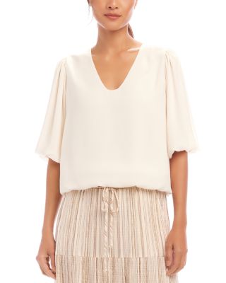 Karen Kane - Crepe Puff Sleeve Blouse