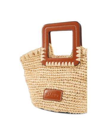 Shirley Raffia Mini Bucket Bag