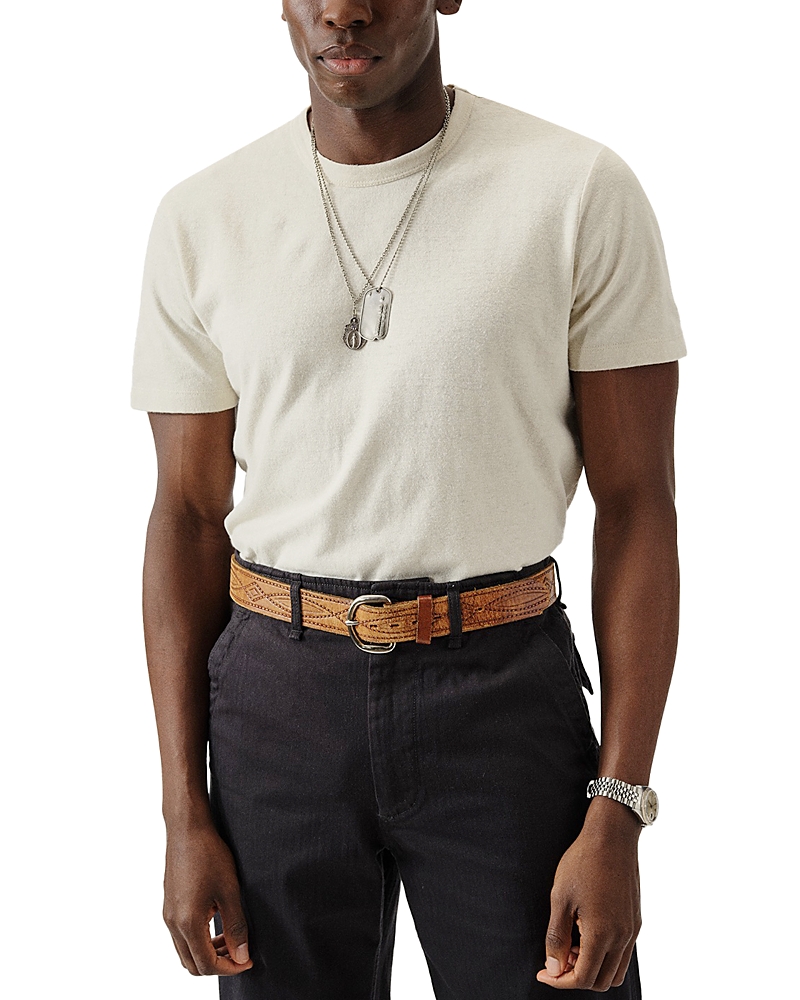 Shop Buck Mason Yuma Classic Cotton Tee In Salt