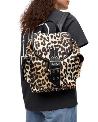Leopard Small Nylon Bucky Backpack