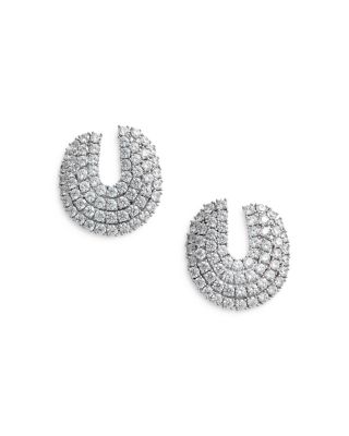 Crystal Curved Earrings