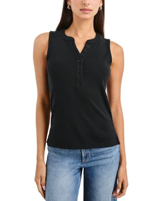 Mayla Sleeveless Henley Top