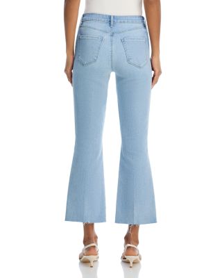 Kendra High Rise Cropped Flare Jeans in Dorian