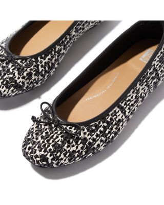 Women&#39;s Delicato Bow Woven Ballet Flats