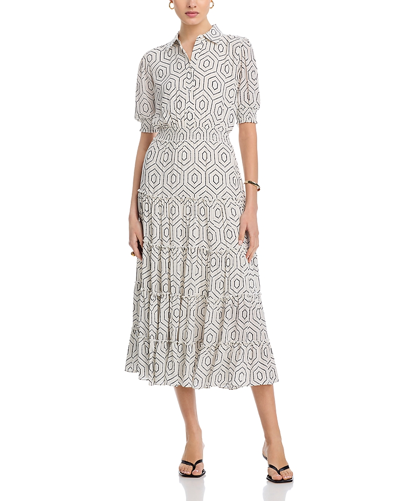 T Tahari Tiered Midi Dress