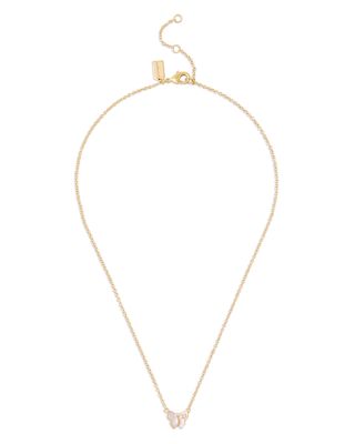 COACH - Signature Butterfly Pendant Necklace, 16"