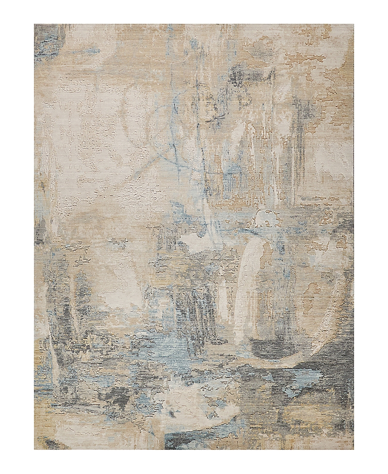 Exquisite Rugs Infinity 7134 Area Rug, 6' X 9' In Ivory/blue