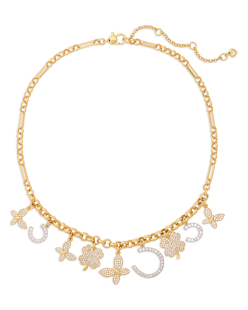 Kate Spade New York Lucky Charm Statement Necklace, 16 In Two Tone