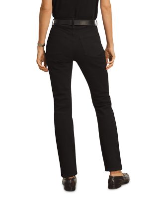 Buck Mason High Rise Cigarette Jeans in Black