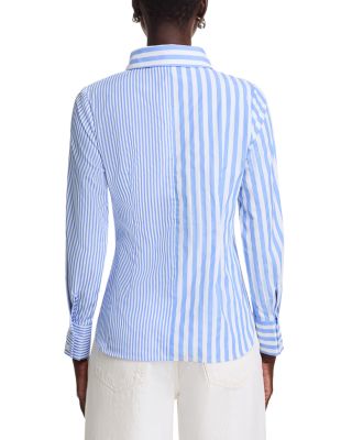 Striped Tie Side Shirt