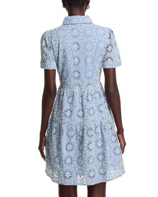 Eyelet Short Sleeve Dress