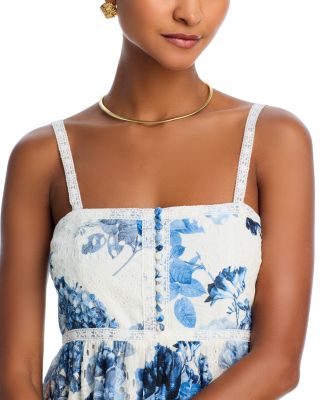 Alice+Olivia■Fallon Square Neck Babydoll Dress■ドレス Alice + Olivia Fallon Square-Neck Babydoll Mini Dress