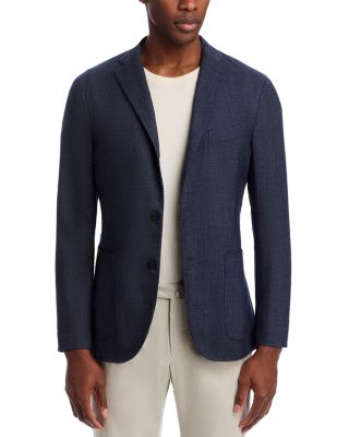 Garment Dyed M&amp;eacute;lange Hopsack Slim Fit K. Jacket