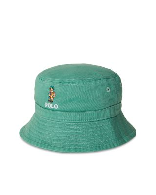 Ralph Lauren - Boys' Polo Bear Cotton Twill Bucket Hat - Baby
