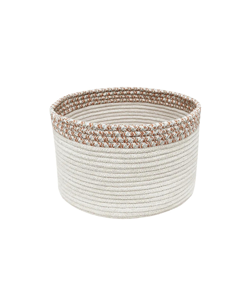 Lorena Canals Basket Kilo In Natural/toffee/vintage Blue